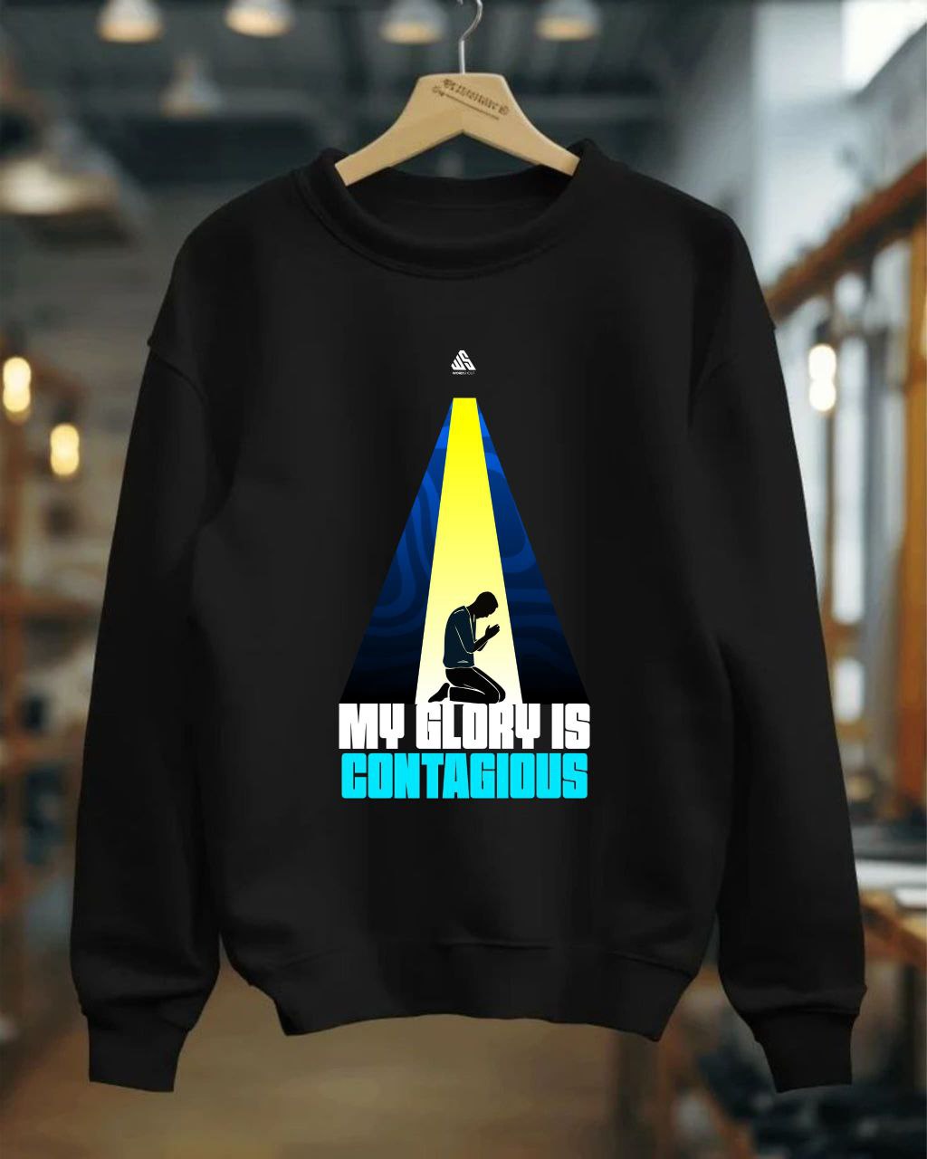 My Glory is contagios | Sweater | Faith & Inspiration by WordShout