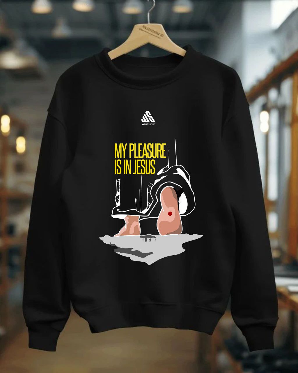 My pleasure is in jesus | Sweater | Faith & Inspiration by WordShout