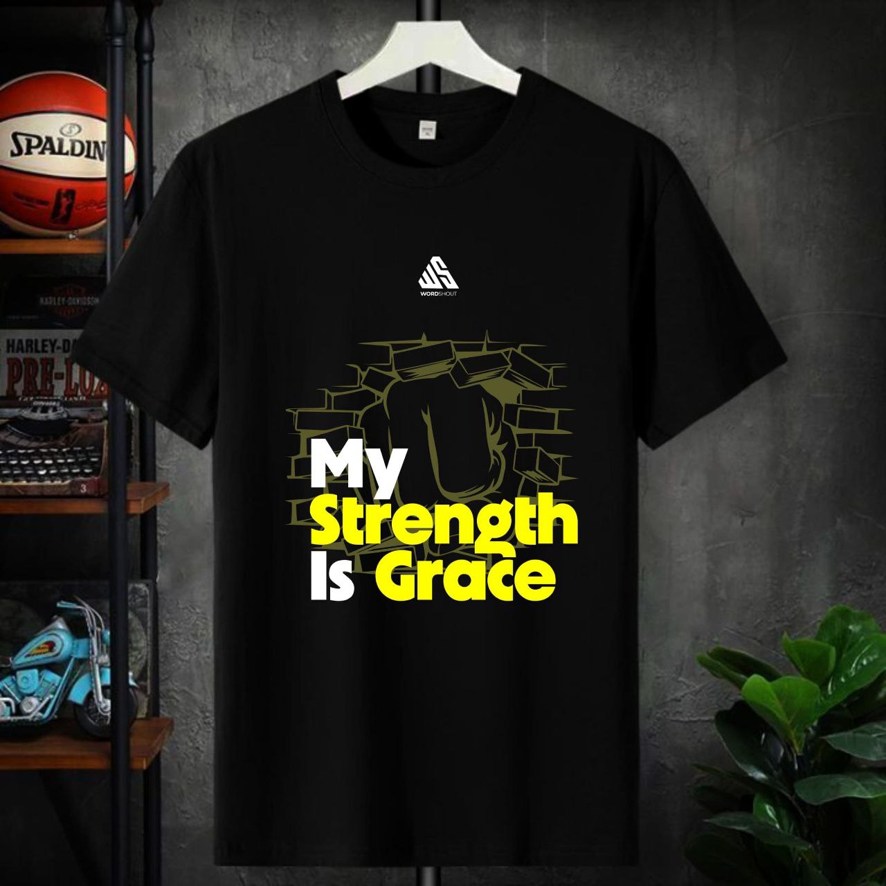 My strength is grace T-Shirt | Faith & Inspiration by WordShout