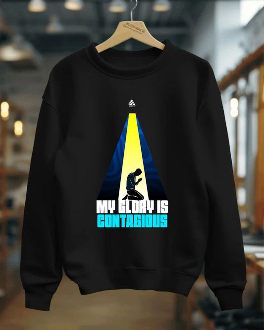 My Glory is contagios | Sweater | Faith & Inspiration by WordShout