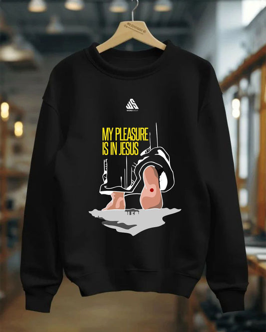 My pleasure is in jesus | Sweater | Faith & Inspiration by WordShout