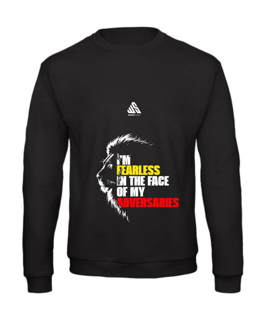 I'm fearless in the face of my adversaries | Sweater | Faith & Inspiration by WordShout